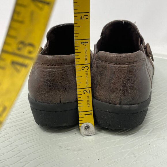 Clarks Collection Loafers Cheyn Madi Slip On Round Toe Brown Leather Size 9.5 - Picture 7 of 8